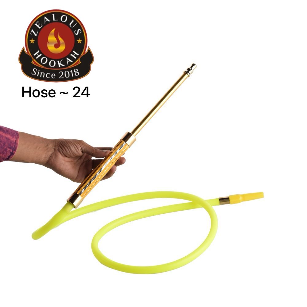 zealous silicon hookah shisha hose pipe no ~ 24