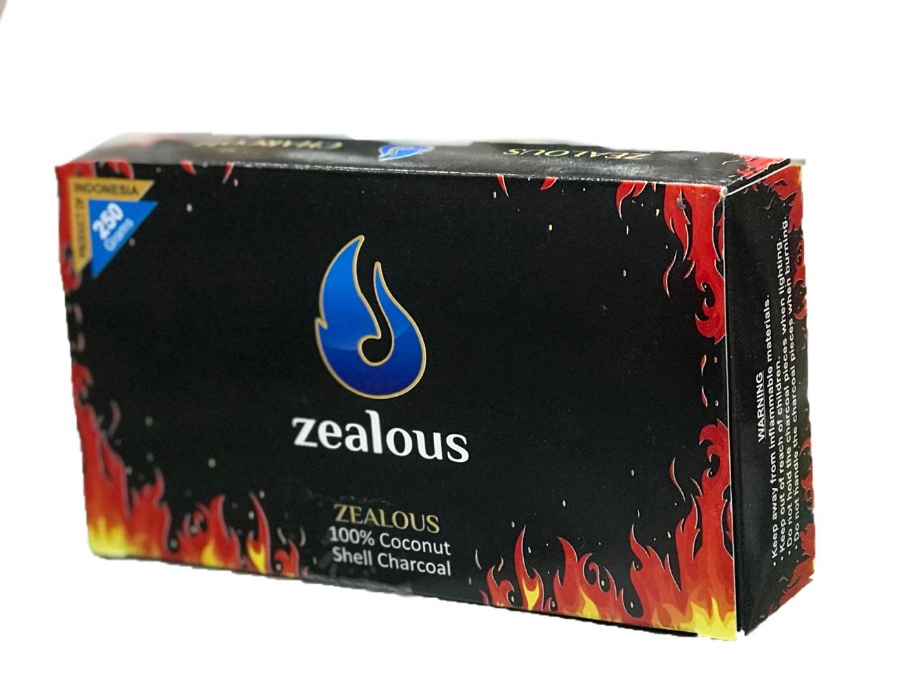 Zealous Shisha Coconut Charcoal Cubes 250 gram